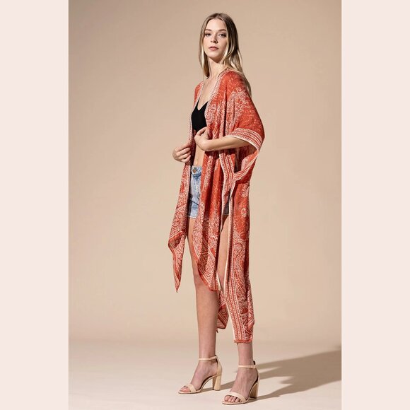 Isla Dreamy Damask & Paisley Kimono - Picture 5 of 6
